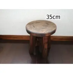 伝統技法ほぞ組】木製スツール 高さ75cm ハイスツール 花台 キャット