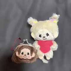 モンチッチ ぬいぐるみ マスコット がま口 2点セット