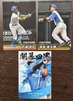 ファイターズ プロ野球チップス 3枚セット