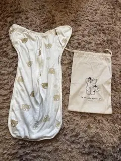 クマ柄スワドルS M 収納袋4点セット