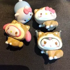 ハローキティ・マイメロディ・クロミ マスコット 4体セット