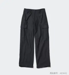 ワイドストレートカーゴパンツ　ダークグレー