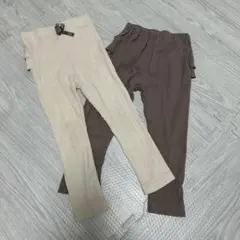 バースデイ　フリル付きリブニットボトムス 2色セット