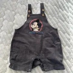 ミッキーマウスロンパース 80cm グレー