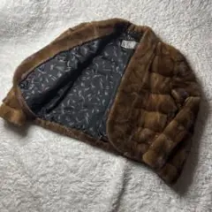 美品✨ 銀サガ ロイヤル デミバフミンク クロップド ファーコート 毛皮 