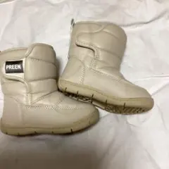 PREEM ベージュ　　ブーツ キッズ用　　14cm