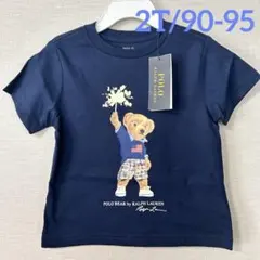 ラスト1点◇新作◇ラルフローレン 花火ポロベアTシャツ ネイビー 2T/90