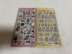 ボンボンドロップシール 和柄 2弾 和猫 たまごサンド 2枚セット