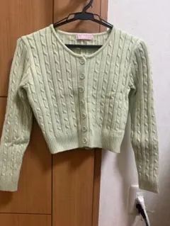 WEGO カラーピチカーデ グリーン