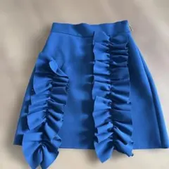 MSGM フリル付き青フレアスカートのサムネイル