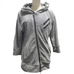 FUGA Asymmetry ZiP Gray Knit Bono Hoodieのサムネイル