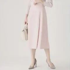 【COUP DE CHANCE】ツイード Aライン フレア スカート ピンク