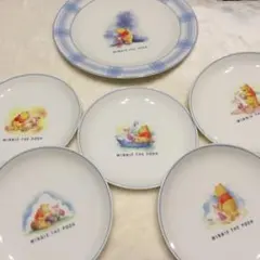 ウィニー・ザ・プー さんファンの方陶器皿 5枚セット