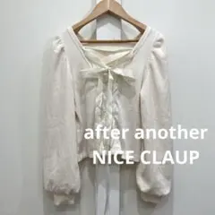 ワンアフターアナザー ナイスクラップ バックレースアップ テレコ トップス