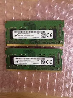 Micron DDR4 3200MHz 8GB ノートPC用メモリ 2枚セットのサムネイル