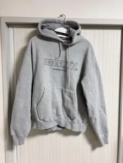 【韓国】mahagrid パーカー グレー　ビックシルエット　裏起毛　秋冬　美品のサムネイル