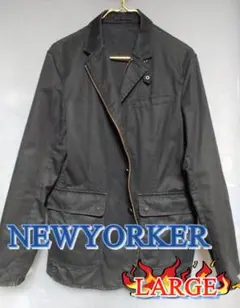希少名作✨ニューヨーカー ハウスタータン ギミック満載JKT L 2010s黒のサムネイル