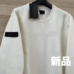新品★メンズXL BRIEFING 撥水ニット クルーネックセーター 白のサムネイル