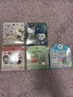 モ*✩様 おはじきシールフレーク ハローキティなど　5枚