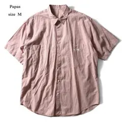 Papas 半袖 シャツ ピンク チェック トップス パパスのサムネイル