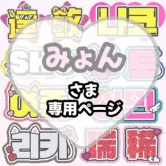 みょん様 専用【12/9発】うちわ文字 連結 文字パネル 団扇屋さん オーダー