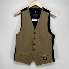 ラブレス×ディッキーズ 切替ベスト ジレ(ブラウン/M)