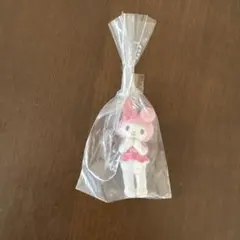 サンリオ　ミニチュアフロッキーマスコット　ガチャガチャ♡マイメロディ