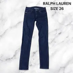 ②①RALPH LAUREN スーパースキニーデニムパンツ インディゴサイズ26のサムネイル