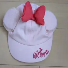 ミニーマウス 耳付きキャップ 52cm ピンク