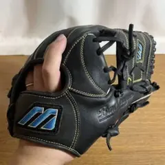 ①【タグ付未使用/日本製】ミズノ ビューリーグ 軟式外野手用グラブ 青