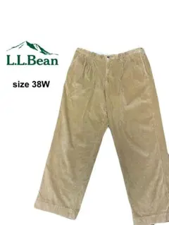 ★L.L.Bean★エルエルビーン★2タック★太畝★コーデュロイパンツ★38W★