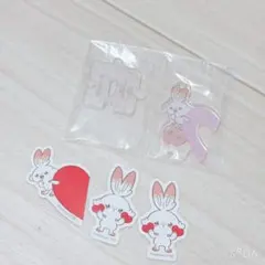 3*す様 ポケピース アクリルスタンド フレークシール ヒバニー