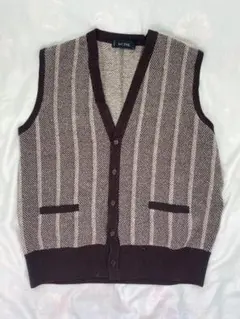 LeCENT ヘリンボーン柄 ベスト Lサイズ