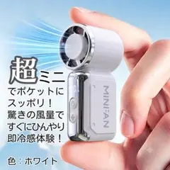MINIFAN ホワイト ハンディファン Turbo handheld fan