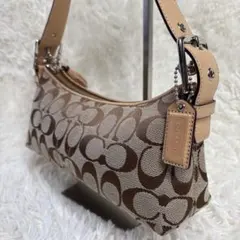 極美品✨Coach Signature Shoulder bag Brown