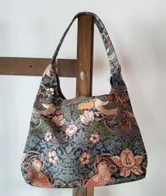 美品✨】タンゴ オーストリッチ型押し トートバッグ 肩掛け 花柄 本革 