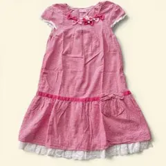 MIKIHOUSE ミキハウス チェック柄 ワンピース キッズ 140 美品