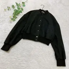 ZARA ブルゾンジャケット　ブラック　ショート丈　Ｓ