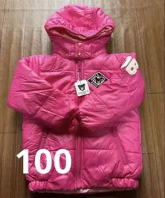 【未使用】ダブルビー　リバーシブルアウター　100cm ピンク