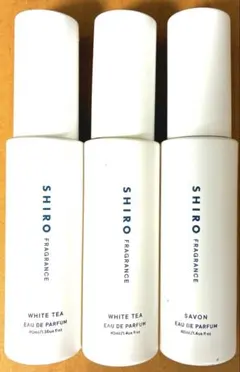 SHIRO オードパルファン　ホワイトティー2本　サボン1本セット　【空き容器】