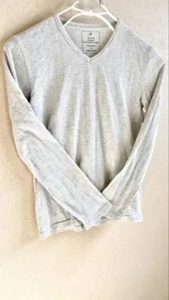 BOYCOTT 長袖 Vネック カットソー グレー サイズ3 MからL相当