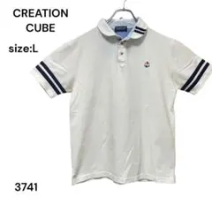 【六花様専用】 CREATION CUBE シャツ　トップス　ポロシャツ　Ｌ　半のサムネイル