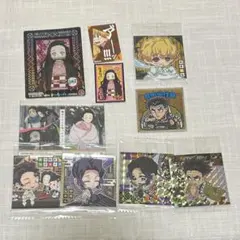 竈門禰豆子 我妻善逸 胡蝶しのぶ 悲鳴嶼行冥 竈門炭治郎 ウエハース シール