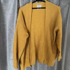 DENIFITS/長袖　ニット　カーディガン　イエロー