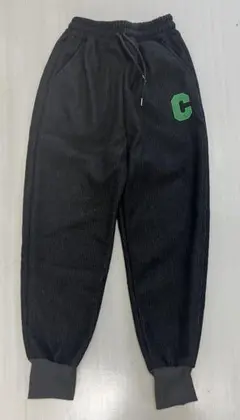 【メンズ・XL】冬服 コーデュロイ ルームウェア ジョガー イージー パンツ 黒