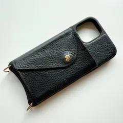 BANDOLIER ブラック レザー スマホケース　iPhone 12mini