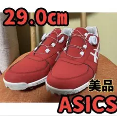 シューズ ゴルフ 29.0㎝ 赤 履きやすい BOA アシックス asicsのサムネイル