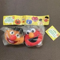 セサミストリート　フェイスマスコット　ボールチェーン付き　エルモ & アーニー