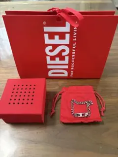 DIESEL シルバーチェーンブレスレット