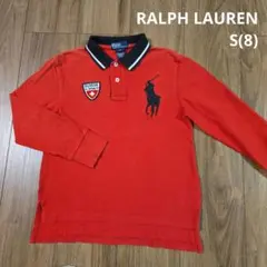 【RALPH LAUREN】長袖 トップス ポロシャツ POLO 赤色